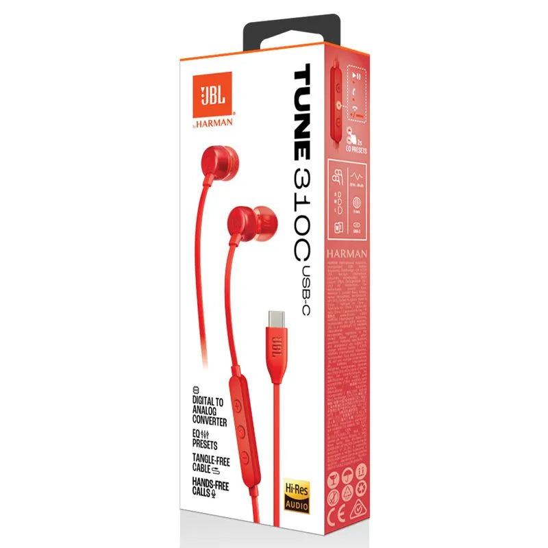 Audífonos JBL Tune 310C USB-C by Harman – Hi-Res Audio con EQ Presets