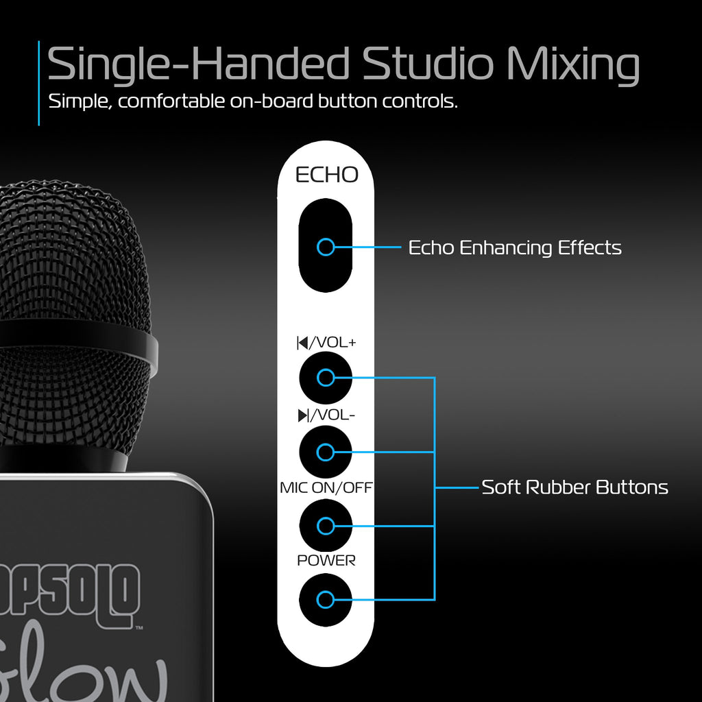 Micrófono Karaoke Pop Solo Inalámbrico con Altavoz Bluetooth