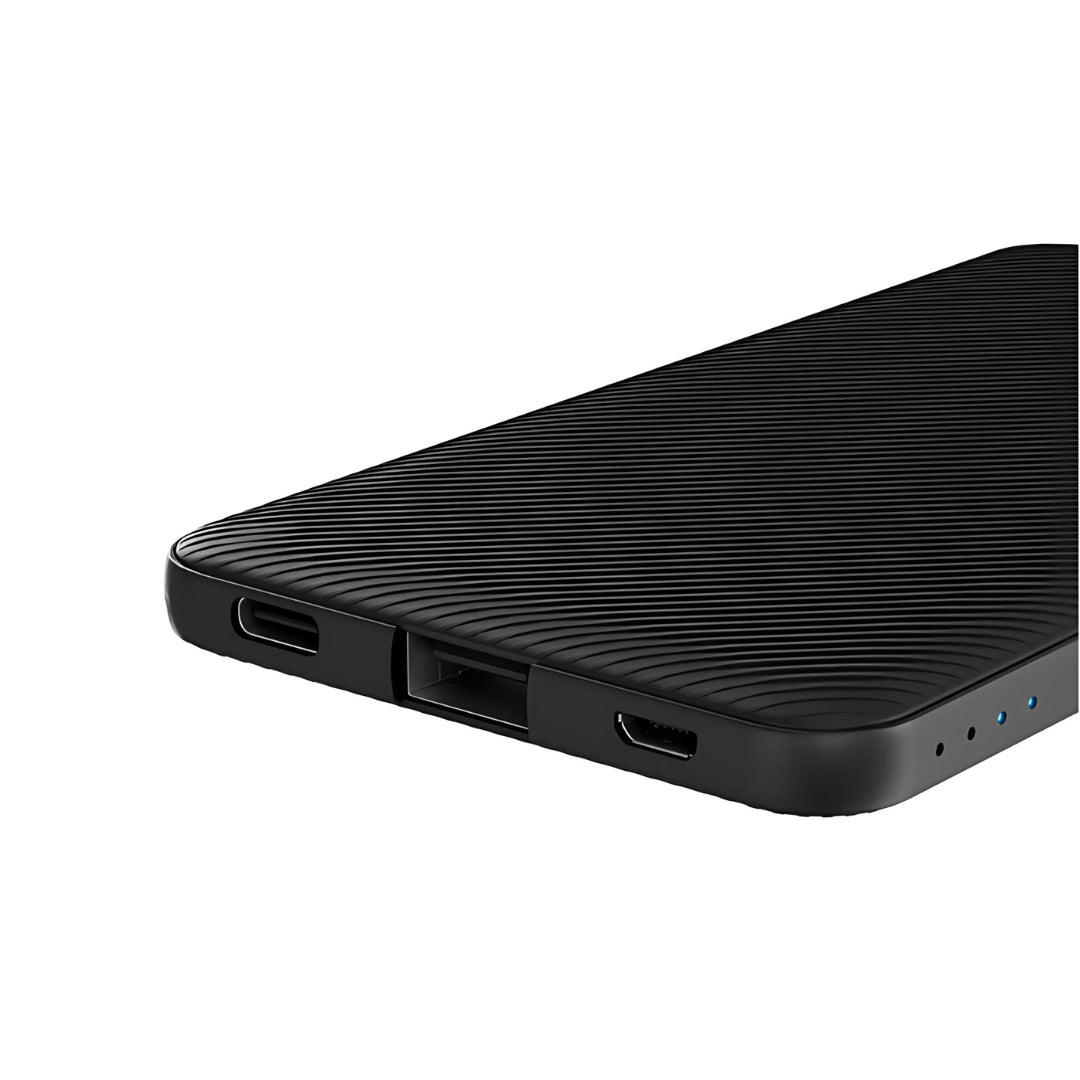 Batería portátil Klip Xtreme KPB-250 negra de 5000 mAh con indicadores LED