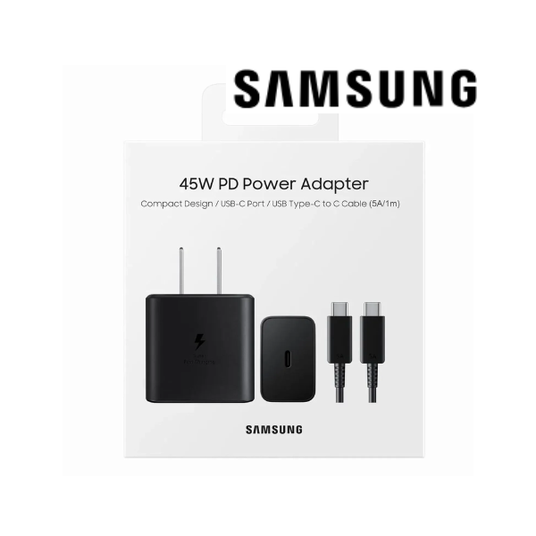 Cargador Samsung 45W PD USB-C – Super Fast Charging (Solo Cubo)