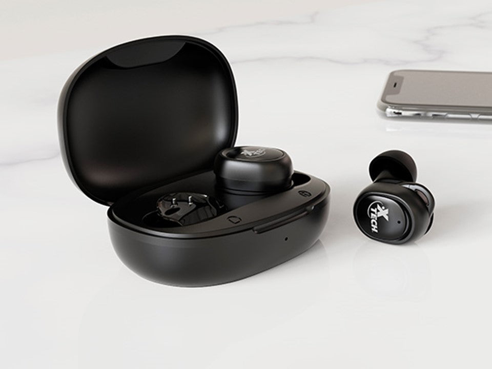 Empaque de los audífonos inalámbricos Xtech Xound XTH-701 True Wireless Stereo TWS