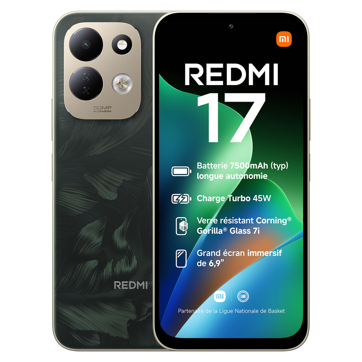 Xiaomi Redmi 17 con batería de 7500mAh, carga Turbo de 45W y pantalla de 6.9 pulgadas