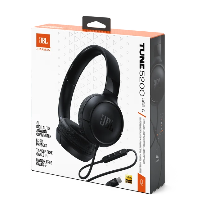 Audífonos JBL Tune 520BT – Bluetooth Inalámbricos con Carga USB-C