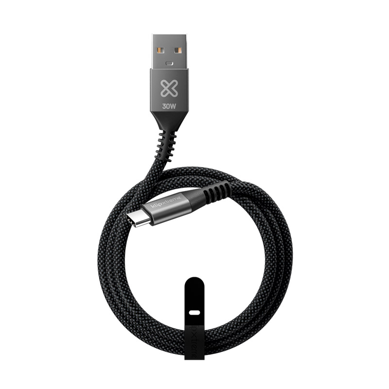 Cable USB-A a USB-C Klipxtreme PowerGo 050 – 30W Carga Rápida 1m Trenzado