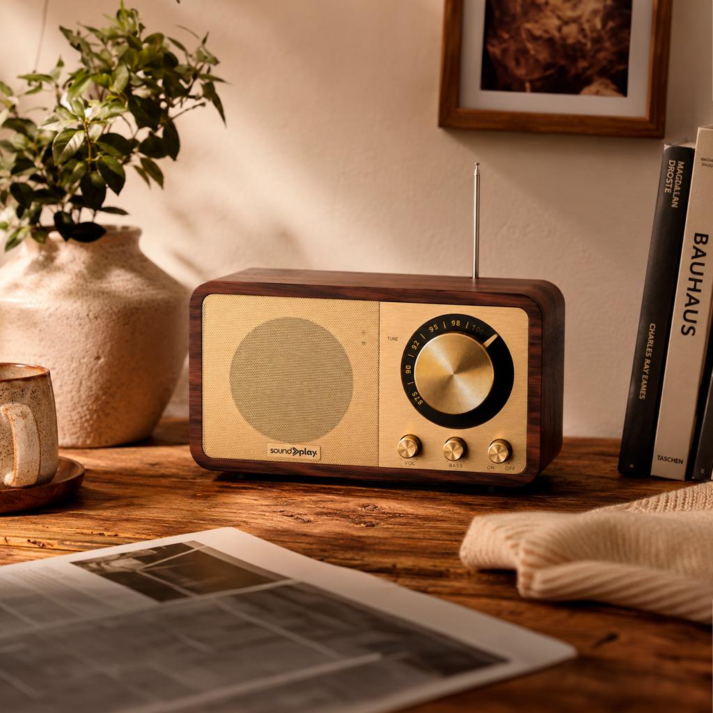 Radio Retro Sound Play con Bluetooth y FM | Diseño Vintage