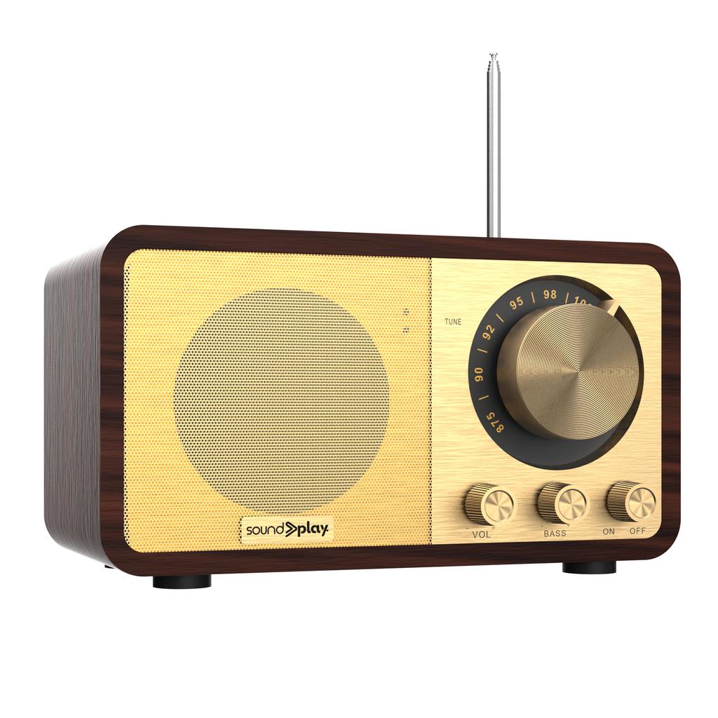 Radio Retro Sound Play con Bluetooth y FM | Diseño Vintage