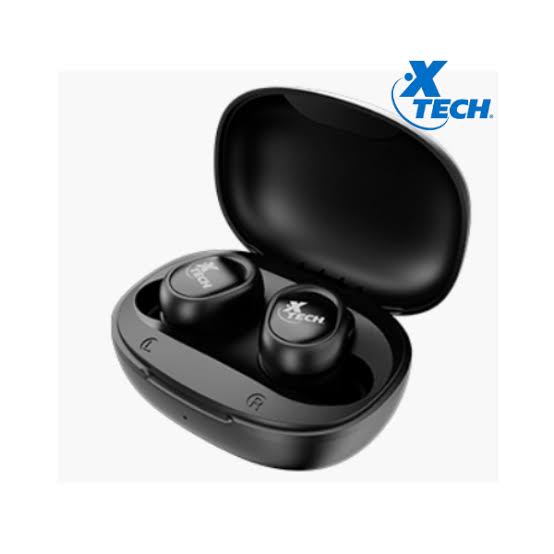Estuche de carga con audífonos inalámbricos Xtech Xound XTH-701 negros