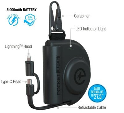 Power Bank Pocket Juice 5000mAh - Cargador Portátil Compacto